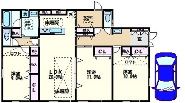 緑園ハウスの物件間取画像